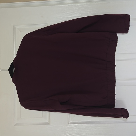 Burgundy bomber jacket - Picture 3 of 5